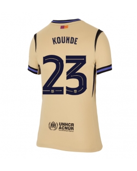 Barcelona Jules Kounde #23 Maglia Gara Trasferta Repliche 2025-26 Donna Maniche Corte